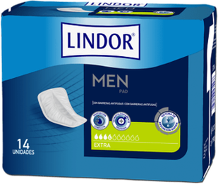 Lindor Pensos Higiénicos Extra Man Pad Incontinência 14 un