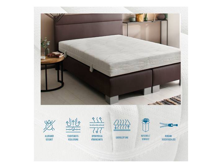 Beco Matratze Active Greenfirst, Matratze in diversen Grössen erhältlich 18 cm hoch Raumgewicht: 28 kg/m³ 1 Stk. tlg. Matratze in 90x200 cm und weiteren Grössen, punktelastische Matratze