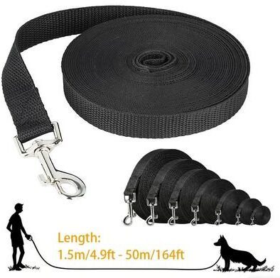 Uplift Essentials High Tensile Long Pet Leash Heavy Duty Nylon Training Lead For Dogs & Cats 10 Ft