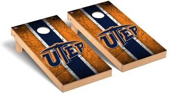 Skip's Garage Texas El Paso UTEP Miners Vintage Cornhole Board Set