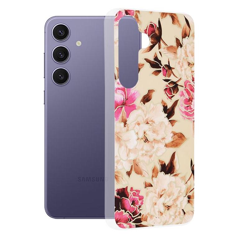 Techsuit - Marble Series - Samsung Galaxy S24 Plus - Mary Berry Nude (Samsung Galaxy S24+) (56343922)