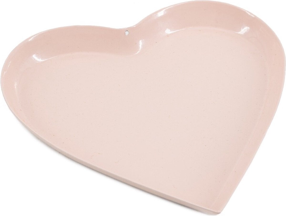 HomeBound by KY Metalen tray hart roze decoratieve schaal