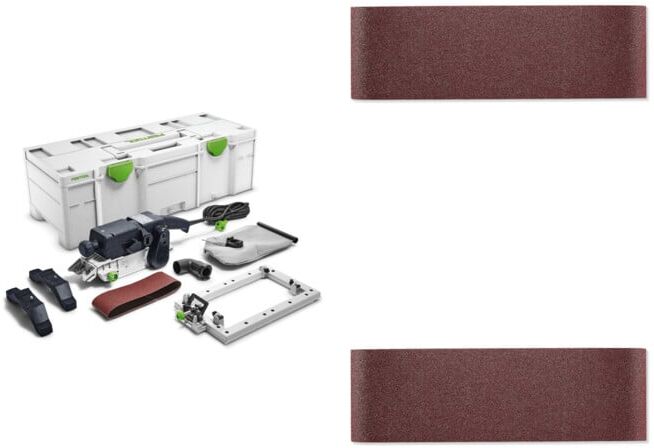 Set Festool Bandschleifer BS 75 E-Set + Schleifband L533X P80 + Schleifband L533X P120