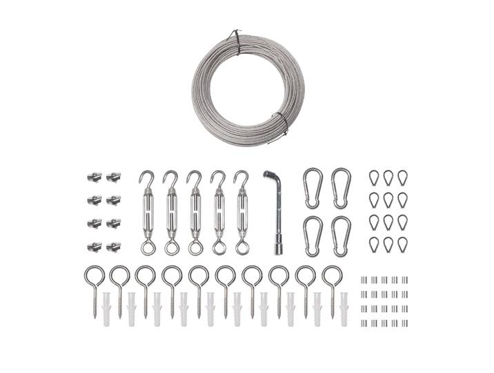 Drahtseil Edelstahl Set 71-teilig 45 m