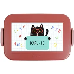 Mepal Brotdose selbst gestalten im Design "Brotdose Einschulung: Lesekatze" – BPA-freie personalisierte Lunchbox mit eigenem Foto & Namen für Kinder