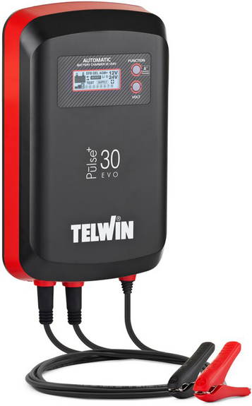 Telwin Pulse 30 Evo - Chargeur de batterie et mainteneur automatique - batteries de 6/12/24V