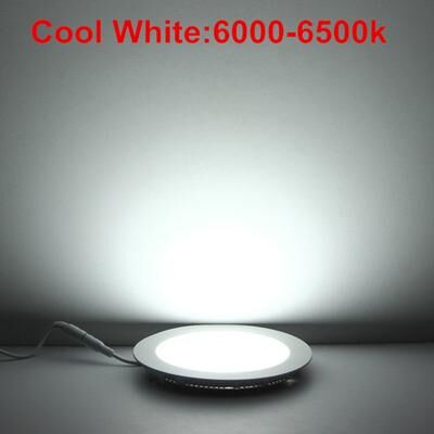 Universal Stock Non Dimmable LED Downlight Ultra Thin Recessed Ceiling Light Panel For Modern Home Lighting cold White