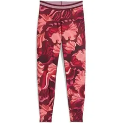 PUMA Damen Tight W STRONG FLORAL RIBBON TIGHT - AOP HW 7/8, Größe XL in Rot Rot