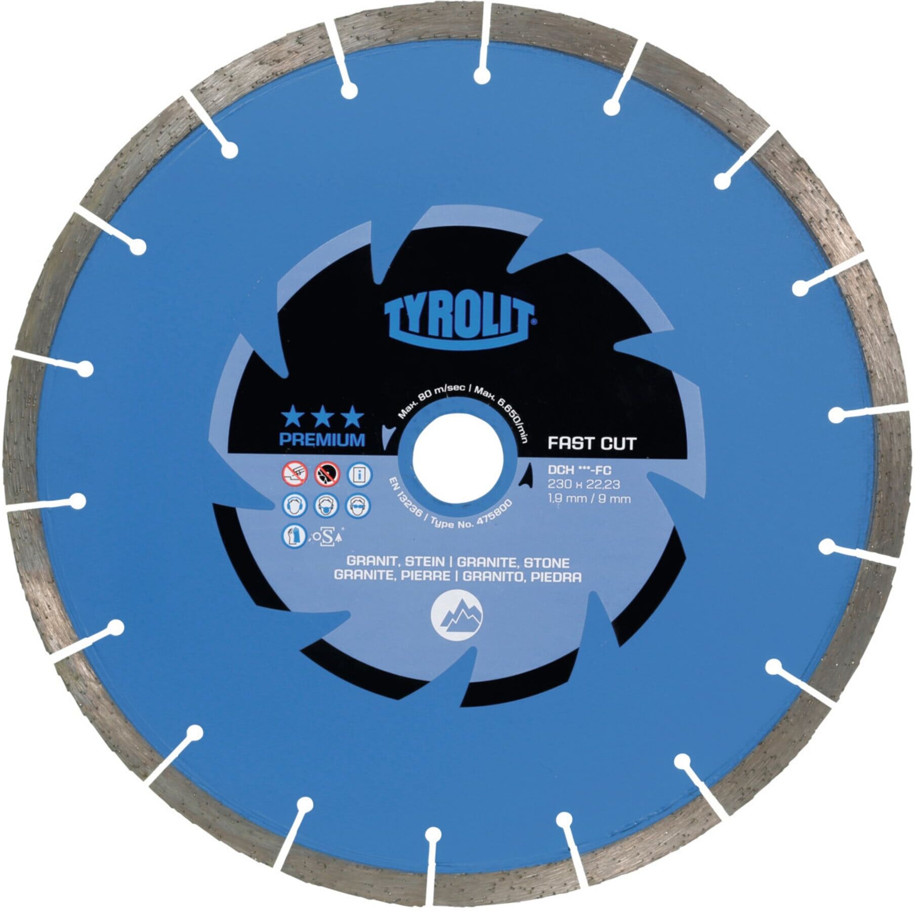 TYROLIT Diamant-Trennscheibe PREMIUM*** Fast Cut, Scheiben-Ø: 125 mm (475793)