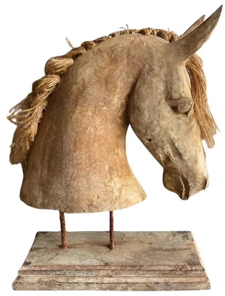 Decoratief paardenhoofd voor op tafel, Hoogte: 50 cm