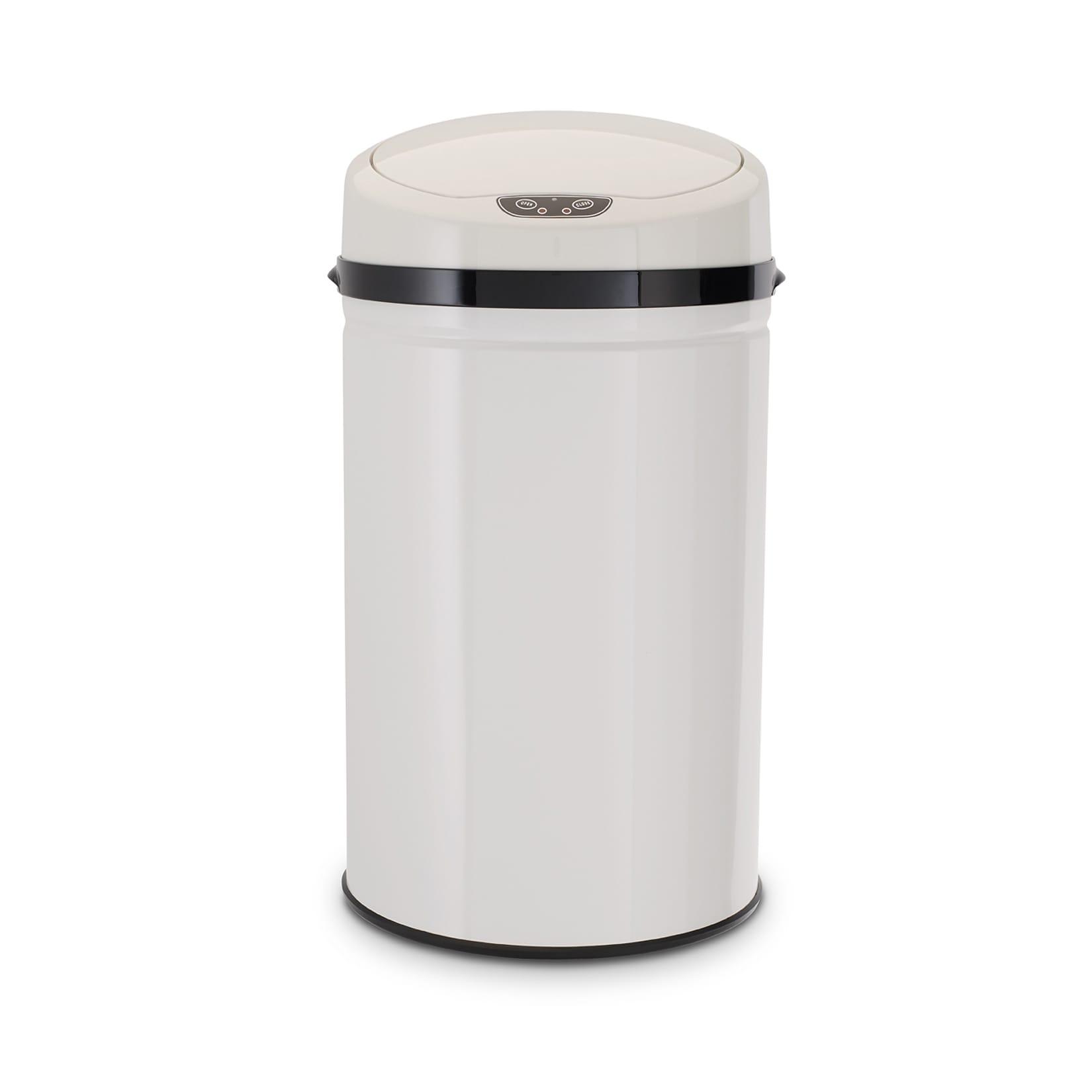 Abfalleimer 30L mit Sensor - INOX WHITE