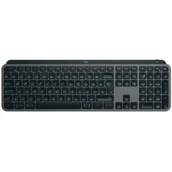 Logitech MX Keys S (Eng. Int., Kabellos), Tastatur, Grau