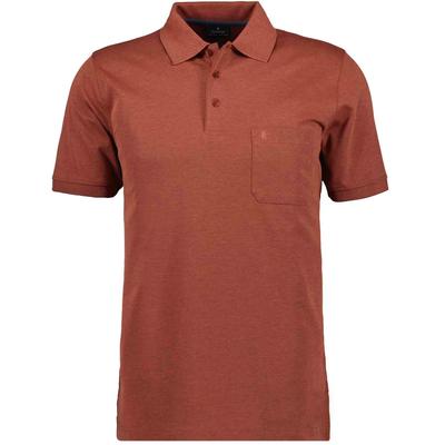 Poloshirt RAGMAN, Herren, Gr. 8XL, orange (gebranntes orange, 543), Piqué, 61% Baumwolle, 39% Polyester, regular fit, ohne Ausschnitt, Shirts