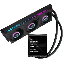 ASUS ROG Strix LC IV 360 ARGB LCD Prozessor Flüssigkeitskühlung 12 cm Schwarz