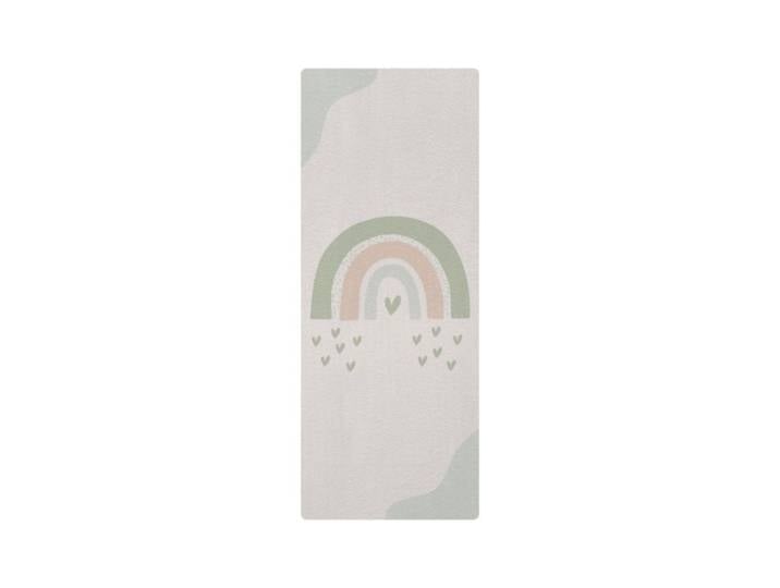 Tapis de yoga enfant arc-en-ciel vert 62x160cm
