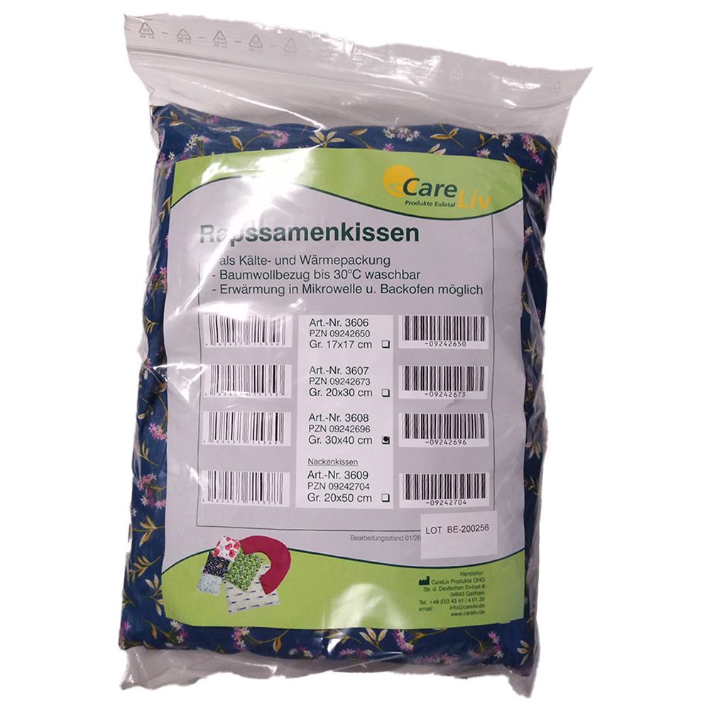 Rapssamen Kissen m.Bezug 30x40 cm 1 St Wärmekissen