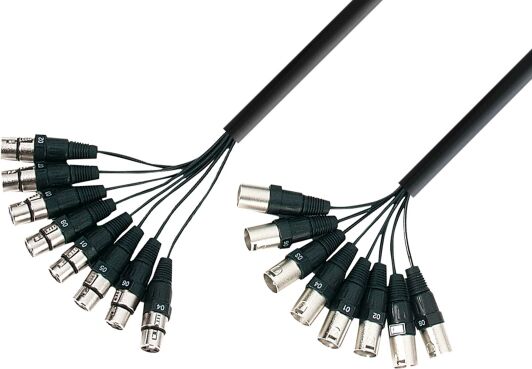 Adam Hall 3 Star K3L8MF0500 Multicore schwarz