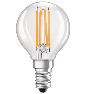 OSRAM LED-Lampe Classic P efficiency Filament, E14, 2,5W ersetzt 40W, warmweiß