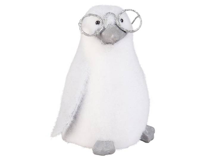 Weihnachtliche Hängedeko Pinguin mit Brille