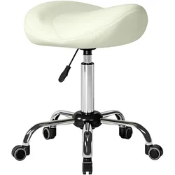 ROLLHOCKER PU Cremeweiß