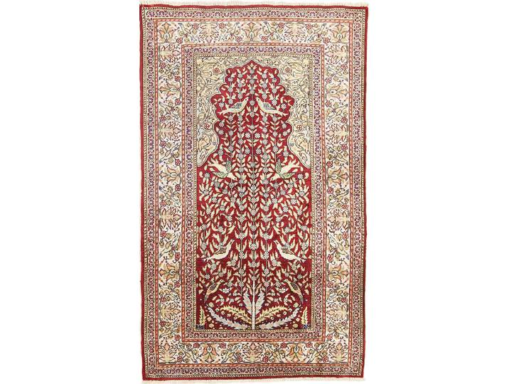 Hereke Seide Teppich 66x113 Handgeknüpft Orientteppich Seide