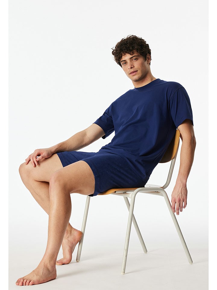 Schiesser Pyjama in Dunkelblau - 50