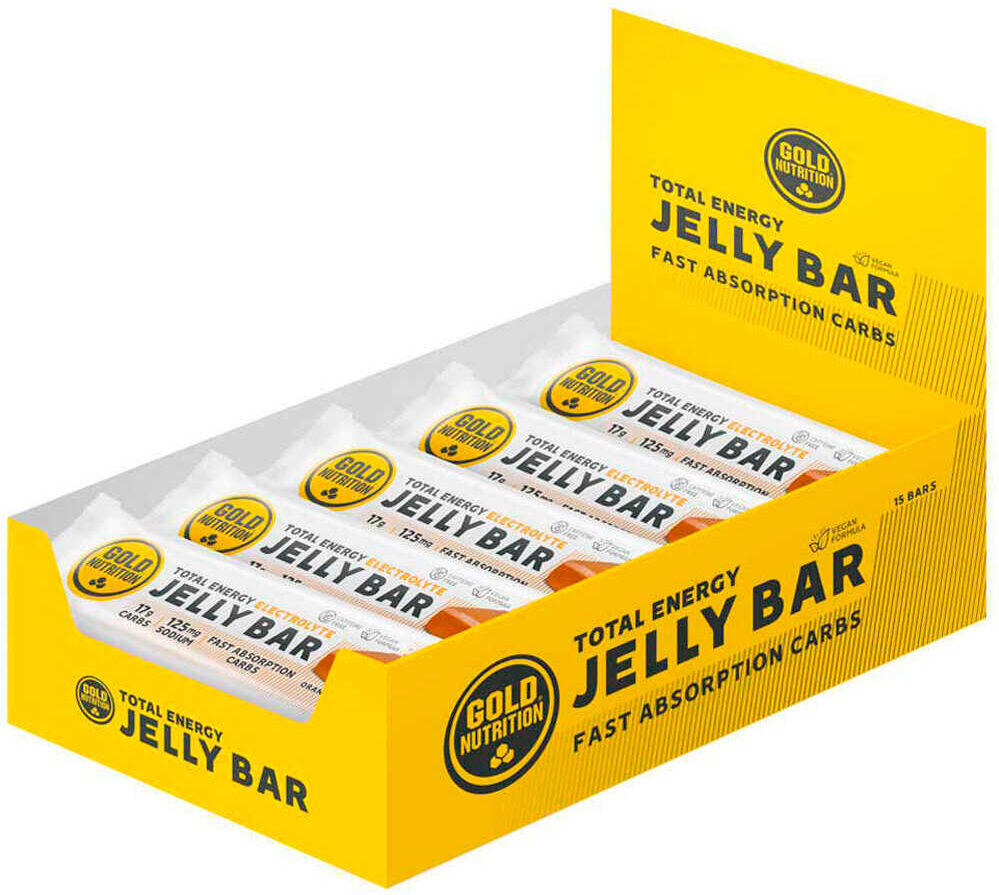 Gold Nutrition jelly bar electrolyte orange - 30 g barritas energéticas  (UNICA)
