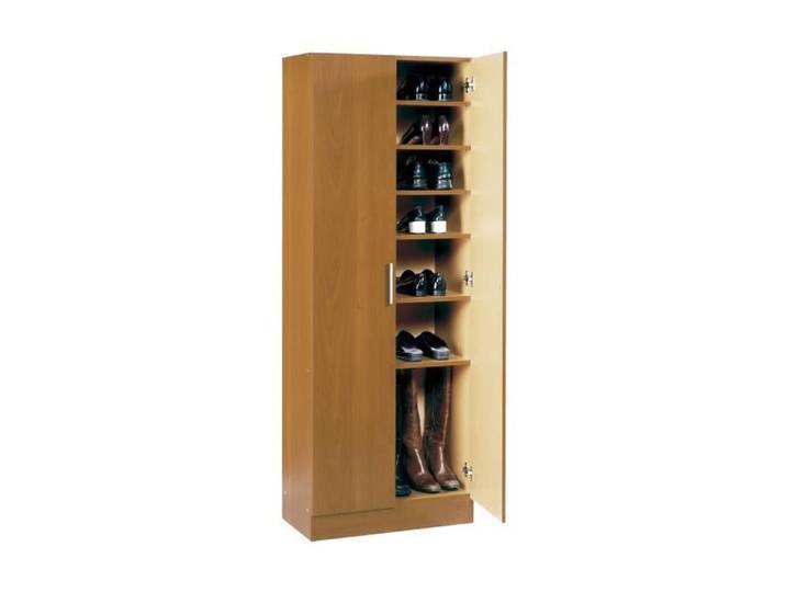 Venprodin Meuble à Chaussures 2 Portes 171X60X35Cm Merisier