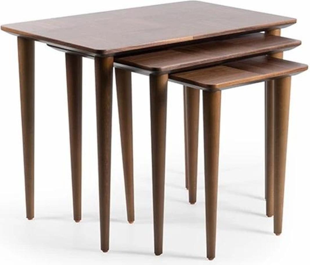 Braun Beisteltisch Modern Design Einrichtung Luxus Kaffeetisch Wohnzimmer