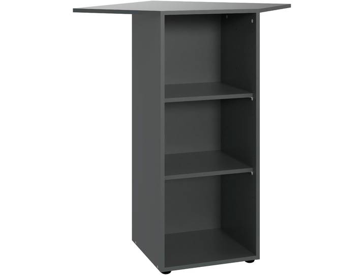 Eckregal WIMEX Multiraumkonzept , grau (grafit), B:66cm H:98cm T:66cm, Holzwerkstoff, Regale, Eckregal, planbar und erweiterbar