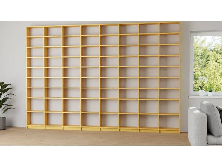 Étagère à livres en bois massif - design Pickawood Aulne Naturel huilé