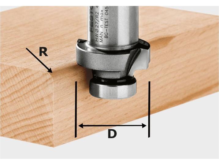 Festool R4 27\,0mm Freesbit Afrondfrees - HW R4-OFK 500 - 490094