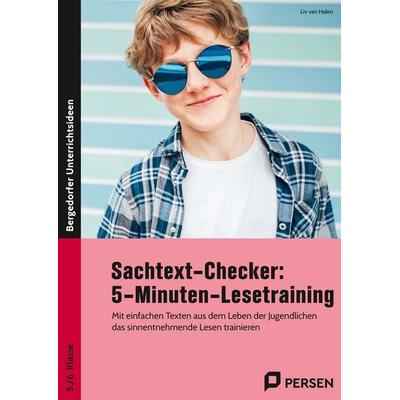 Sachtext-Checker: 5-Minuten-Lesetraining, Geheftet von Liv van Halen, Persen Verlag in der AAP Lehrerwelt GmbH, 978-3-403-21145-7