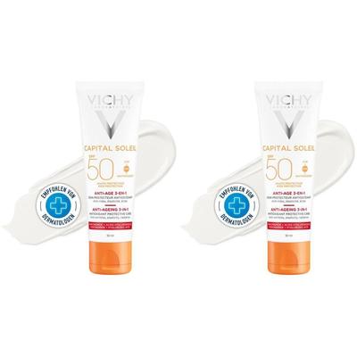Vichy Idéal Soleil Sonnenpflege Anti-Age 2x 2x50 ml Sonnenschutzcreme