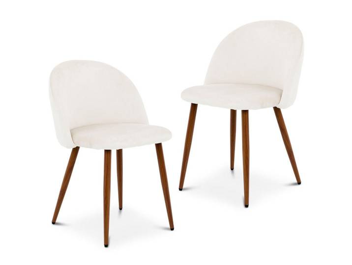 Idimex Esszimmerstuhl Navia 2er-Set beige, Beige, Mode, 49x76x52 cm, Esszimmer, Stühle