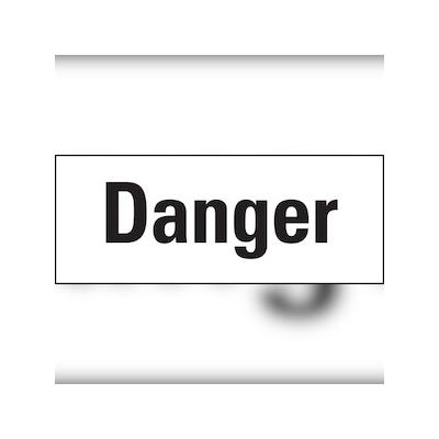 Gefahrstoffetiketten, Signalwort: Danger, Etiketten einzeln - 90x35 mm Folie selbstklebend