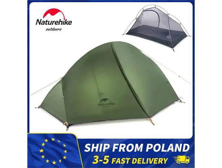 Natureifa-Tente de randonnée ultralégère portable, tente de cyclisme, tente de camping étanche, nylon 20D, 1 hypothèque