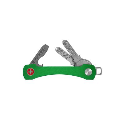 Schlüsselanhänger KEYCABINS "Aluminium S2", Damen, grün, Aluminium, Basic, Schlüsselanhänger Schlüsselanhänger, SWISS made