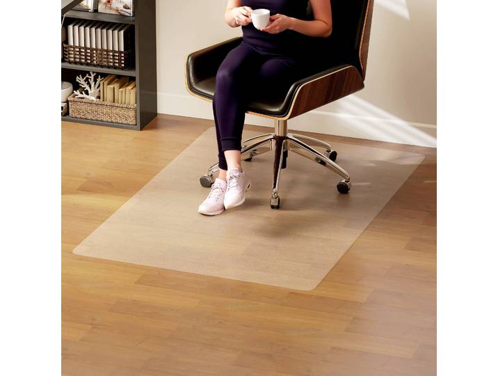 HOMCOM Tapis Chaise Bureau Transparent 100x150cm Antidérapant