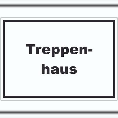 HB-Druck Treppenhaus Aufkleber mit Text Stufen steigen waagerecht A6 (105x148mm)