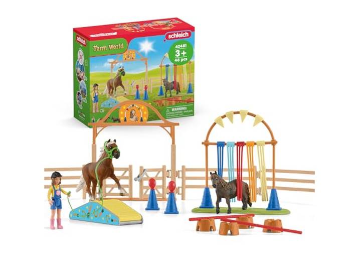 schleich Farm World Pony Agility Starter-Set 42481 48 Teile