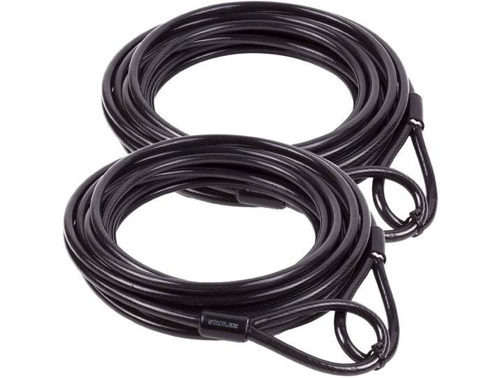 2er-Set Stahlseil, wetterfest, 10m x Ø 8 mm