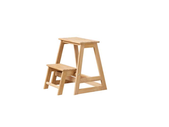 Gardenson Tritthocker, Teakfarben, Holz, Teakholz, vollmassiv, 45.5x49x38.5 cm, Pflegen, Babytoilette, Baby-Tritthocker