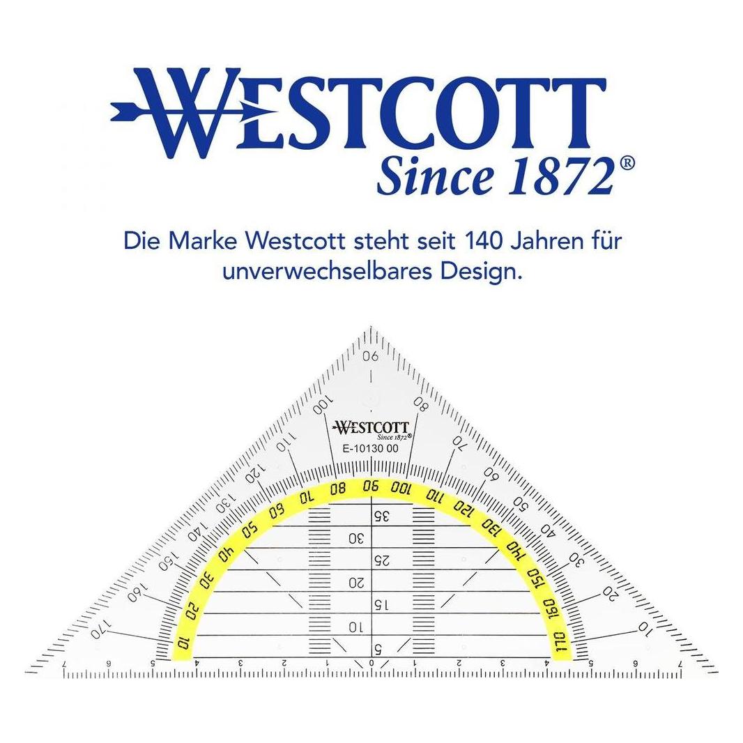Westcott Geometriedreieck (14 cm, Kunststoff) (E-1013000)