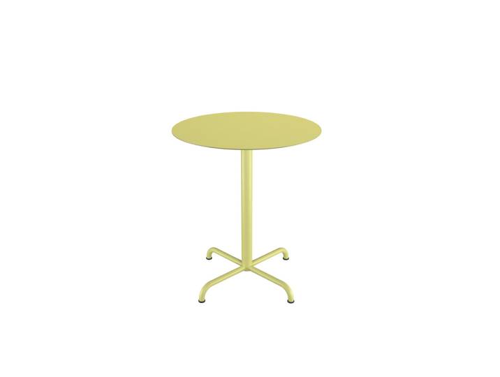 HOUE PICO Gartentisch Rund 4-Fuß Gestell Lemon Zest