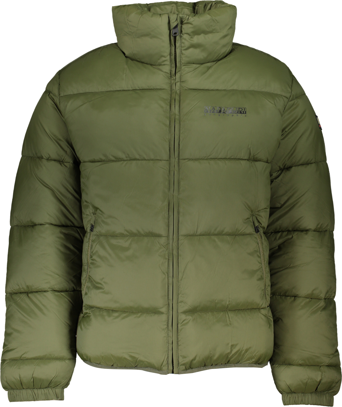 Grüne Herrenjacke: Regular Fit, umweltfreundlich & funktional