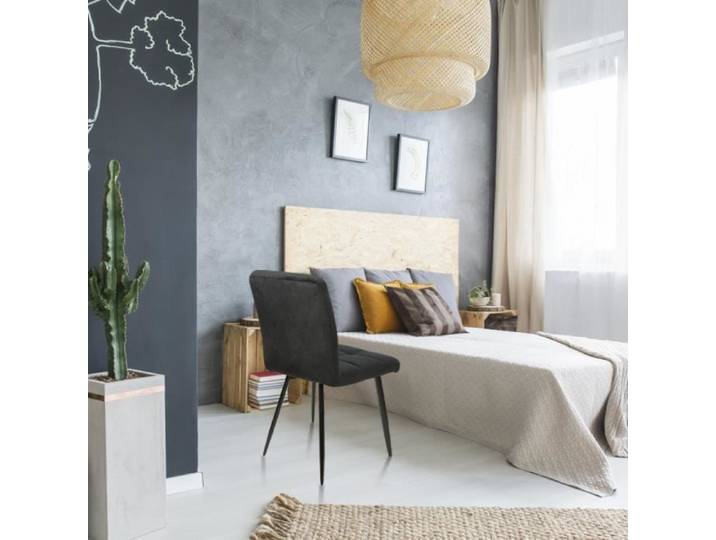 Lot de 2 chaises scandinaves en noir - HUOLE