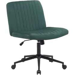 CLP Bürostuhl Kingman Samt - Farbe: grün, Material: Samt