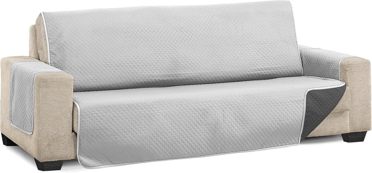 Bankovertrek Diamond Slaapbankhoes Grijs Anthraciet XL 130 cm