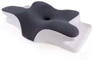 Uplift Essentials Memory Foam Butterfly Neck Pillow Orthopedic Cervical Support blue